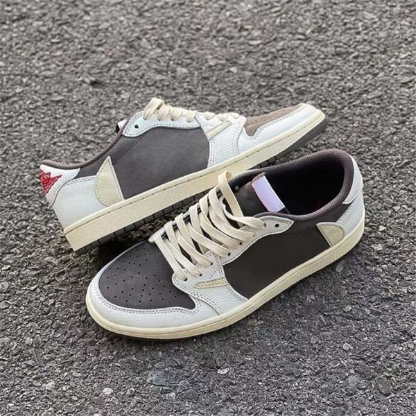 2022 release authentic shoes travis scott x 1 low og reverse mocha man women sports sneakers with original box, White;red
2022 release authentic shoes travis scott x 1 low og reverse mocha man women sports sneakers with original box, White;red