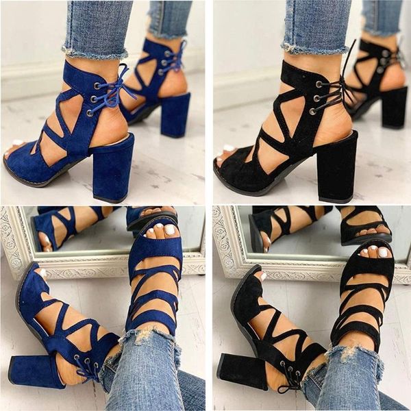 women sandals back straps high heel thick fish mouth hollow casual shoes summer female ladies beach plus size d9#, Black
women sandals back straps high heel thick fish mouth hollow casual shoes summer female ladies beach plus size d9#, Black