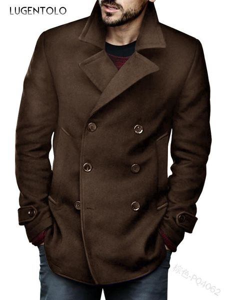 men's wool & blends luegntolo men lapel solid coat double breasted autumn casual men's loose simple street fashion, Black
men's wool & blends luegntolo men lapel solid coat double breasted autumn casual men's loose simple street fashion, Black