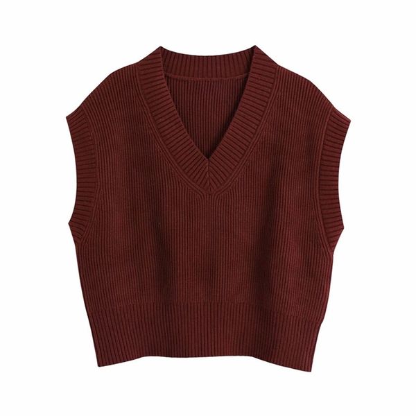 women autumn vintage vest sweaters sleeveless v-neck knitted pullovers solid female casual waistcoat sweater clothes 210513, White;black
women autumn vintage vest sweaters sleeveless v-neck knitted pullovers solid female casual waistcoat sweater clothes 210513, White;black
