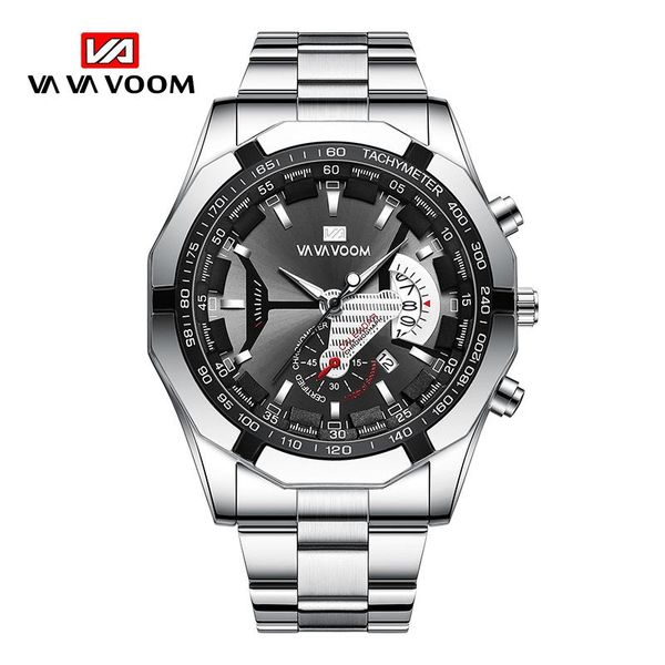 wristwatches vava voom fashion business sport mans watches quartz watch luxury men's wrist silver stainless steel waterproof wristwatch, Slivery;brown
wristwatches vava voom fashion business sport mans watches quartz watch luxury men's wrist silver stainless steel waterproof wristwatch, Slivery;brown