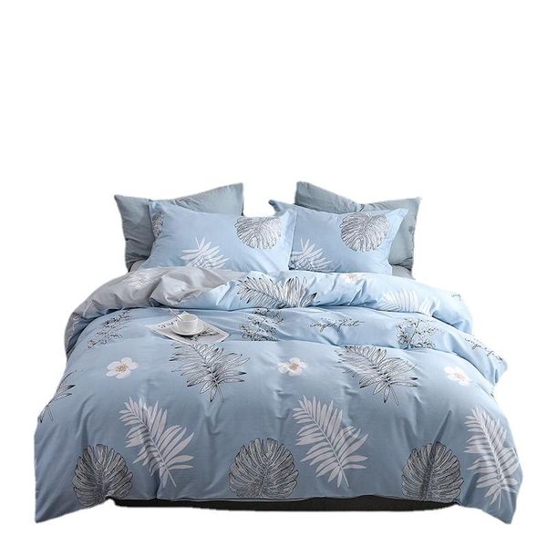 bedding sets four-piece simple cotton double household bed sheet quilt cover thickening sanding dormitory sheetp blue gray color
bedding sets four-piece simple cotton double household bed sheet quilt cover thickening sanding dormitory sheetp blue gray color
