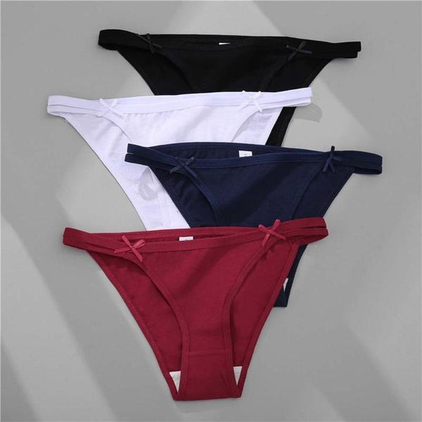 women's panties thong thin belt high split cotton triangle underpants g string briefs low waist bow tie underwear, Black;pink
women's panties thong thin belt high split cotton triangle underpants g string briefs low waist bow tie underwear, Black;pink