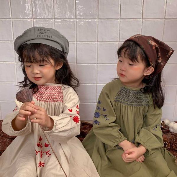 korean style baby girls embroidery dresses autumn new long sleeve chic robe toddlers kids dresses children clothes korean style x0803, Red;yellow
korean style baby girls embroidery dresses autumn new long sleeve chic robe toddlers kids dresses children clothes korean style x0803, Red;yellow