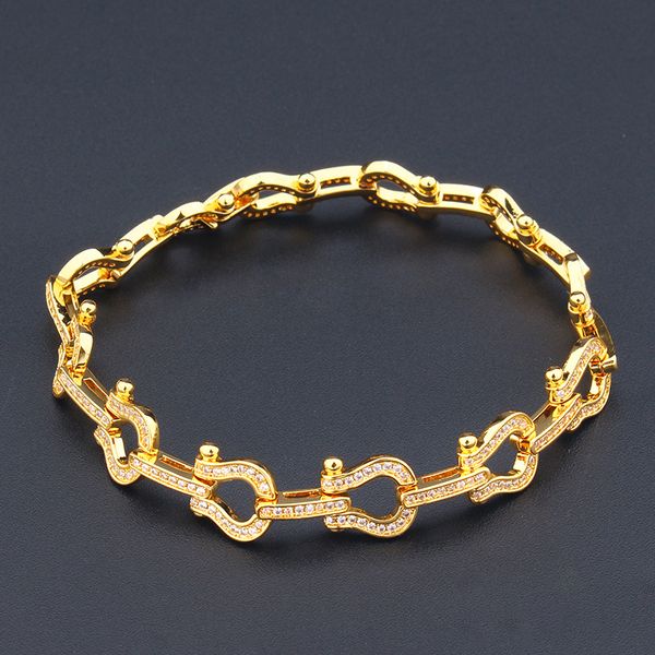 european and american temperament bangle simple retro small luxury horseshoe zircon bracelet, hiphop is , party wedding bracelet, Black
european and american temperament bangle simple retro small luxury horseshoe zircon bracelet, hiphop is , party wedding bracelet, Black
