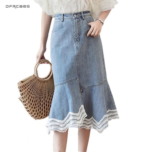 skirts lace patchwork ruffle denim skirt for women 2021 high waist vintage knee length midi jeans streetwear ladies jean saia, Black
skirts lace patchwork ruffle denim skirt for women 2021 high waist vintage knee length midi jeans streetwear ladies jean saia, Black