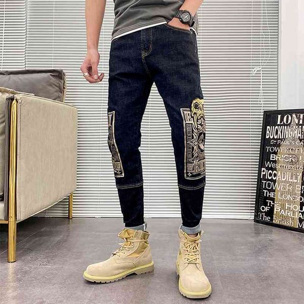 men's jeans japanese vintage fashion men elastic cotton black blue slim fit pirnted designer punk trousers streetwear hip hop pant
men's jeans japanese vintage fashion men elastic cotton black blue slim fit pirnted designer punk trousers streetwear hip hop pant