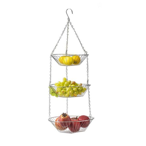 storage baskets 3 tier home decoration fruit basket rack holder bowl organizer vegetable folding hanging kitchen metal 
storage baskets 3 tier home decoration fruit basket rack holder bowl organizer vegetable folding hanging kitchen metal