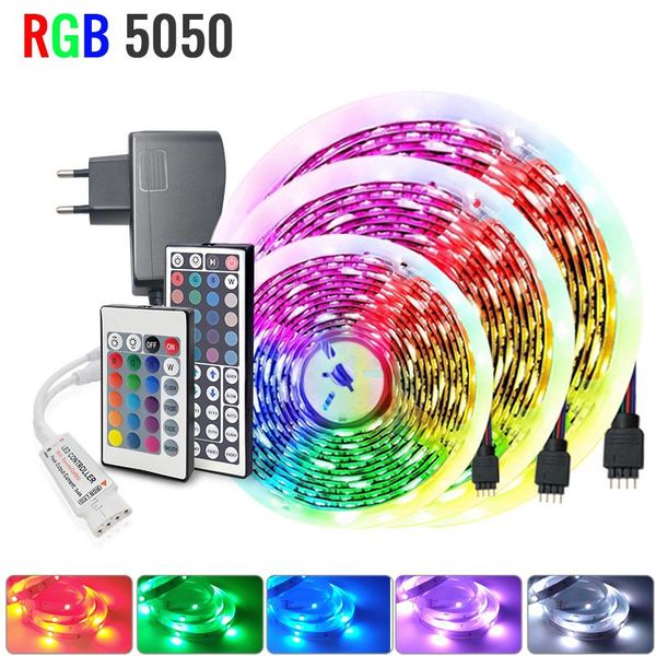 strip light rgb dc12v flexible lamp tape diode ribbon 5m 10m 15m 20m led + ir remote controller adapter strips
strip light rgb dc12v flexible lamp tape diode ribbon 5m 10m 15m 20m led + ir remote controller adapter strips