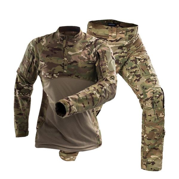 military uniform frog suit tactical shirts camouflage long sleeve breathable cs combat set outdoor army fans training clothing hunting sets, Camo
military uniform frog suit tactical shirts camouflage long sleeve breathable cs combat set outdoor army fans training clothing hunting sets, Camo