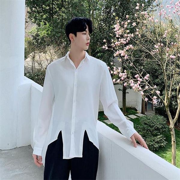 men's casual shirts long-sleeve shirt spring and autumn pure color daily leisure splicing strap design hair stylist large size, White;black
men's casual shirts long-sleeve shirt spring and autumn pure color daily leisure splicing strap design hair stylist large size, White;black