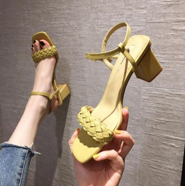 dress shoes hand-woven women sandals fashion summer ladies square heels comfortable female party, Black
dress shoes hand-woven women sandals fashion summer ladies square heels comfortable female party, Black