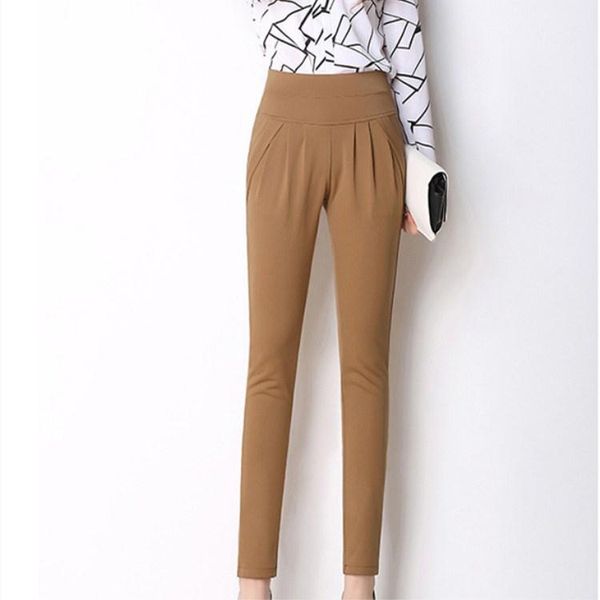women's pants & capris s-6xl plus size high waist solid pencil ladies casual slim pockets thin harem, Black;white
women's pants & capris s-6xl plus size high waist solid pencil ladies casual slim pockets thin harem, Black;white