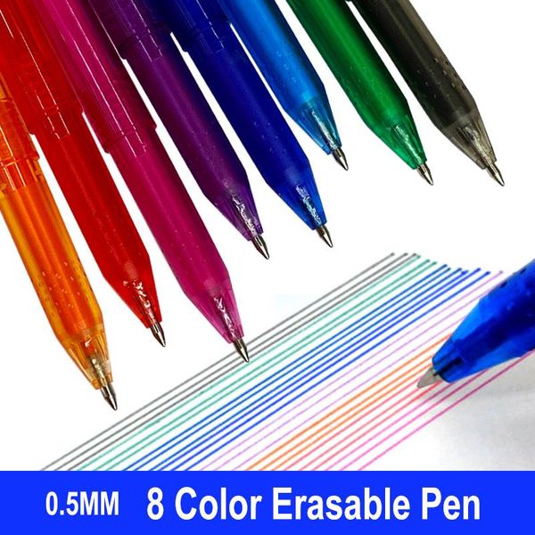 16pcs set erasable pen 0.5mm gel ink 8 color avaliable office school stationery accessories writing drawing painting handle pens
16pcs set erasable pen 0.5mm gel ink 8 color avaliable office school stationery accessories writing drawing painting handle pens