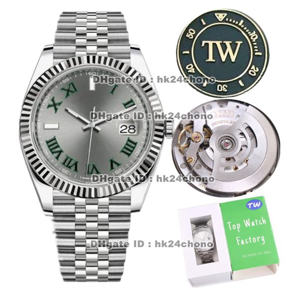 13 styles luxury watches tw 41mm 904l stainless steel cal.3235 automatic mens watch 126334-0022 sapphire crystal gray dial ss bracelet gents, Slivery;brown
13 styles luxury watches tw 41mm 904l stainless steel cal.3235 automatic mens watch 126334-0022 sapphire crystal gray dial ss bracelet gents, Slivery;brown