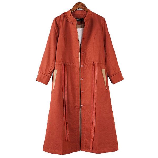 women's trench coats spring autumn coat mid-length single breasted drawstring slim women fashion female windbreaker outerwear, Tan;black
women's trench coats spring autumn coat mid-length single breasted drawstring slim women fashion female windbreaker outerwear, Tan;black