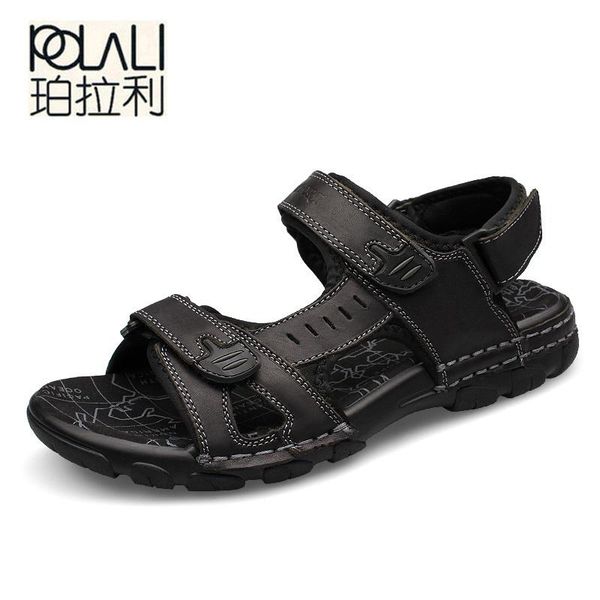 brand fashion men beach sandals, summer leather sandals outdoor shoes black light big size 39-46
brand fashion men beach sandals, summer leather sandals outdoor shoes black light big size 39-46