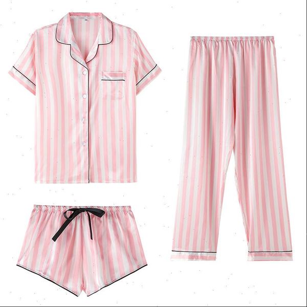 pajamas set stripe rayon women sleepwear underwear femme home mom fashion pyjama, Black;red
pajamas set stripe rayon women sleepwear underwear femme home mom fashion pyjama, Black;red