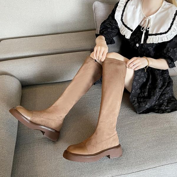 boots 2021 winter fashion knee high snow stretch botas sock female warm gladiator chunky designer mid heels plush zapatos, Black
boots 2021 winter fashion knee high snow stretch botas sock female warm gladiator chunky designer mid heels plush zapatos, Black