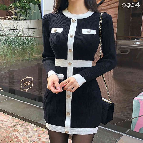 knitted bodycon long sleeve dress fall 2020 mini sweater vintage black office korean short elegant invierno mujer moda feminina x0521, Black;gray
knitted bodycon long sleeve dress fall 2020 mini sweater vintage black office korean short elegant invierno mujer moda feminina x0521, Black;gray