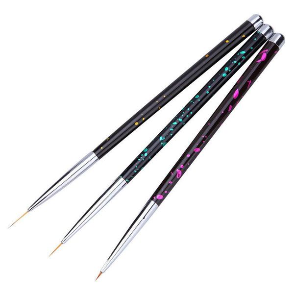 nail art kits 3pcs/set metal handle liner brush crystal thin drawing pen painting stripes flower 2 side manicure tools
nail art kits 3pcs/set metal handle liner brush crystal thin drawing pen painting stripes flower 2 side manicure tools