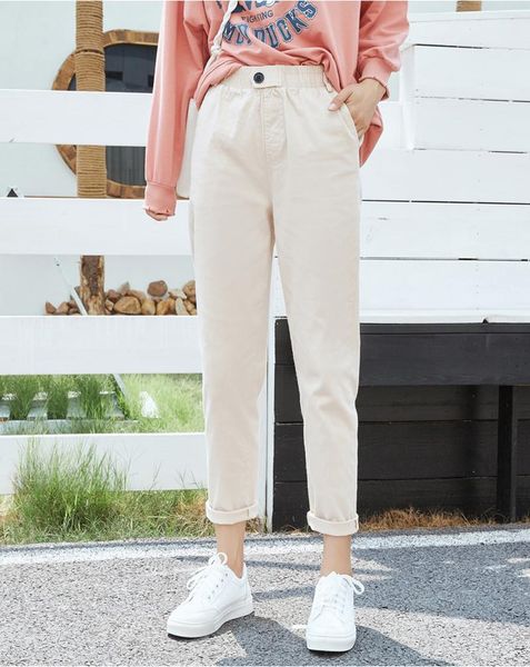 women's pants & capris 2021 spring harem loose casual winter high waist radish straight women plus size beige streetwear, Black;white
women's pants & capris 2021 spring harem loose casual winter high waist radish straight women plus size beige streetwear, Black;white