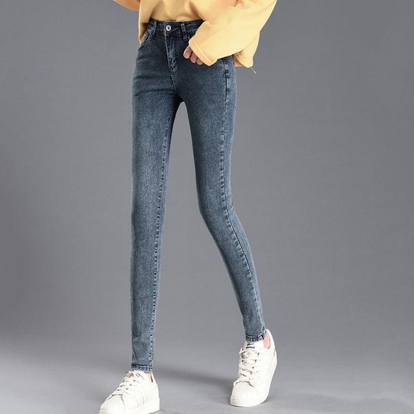 jeans women 2021 high waist slimming korean style elastic slim feet ladies four seasons women's, Blue
jeans women 2021 high waist slimming korean style elastic slim feet ladies four seasons women's, Blue