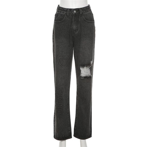 women's jeans 2021 autumn street fashion ripped high-waisted heart text stereotyped black, Blue
women's jeans 2021 autumn street fashion ripped high-waisted heart text stereotyped black, Blue