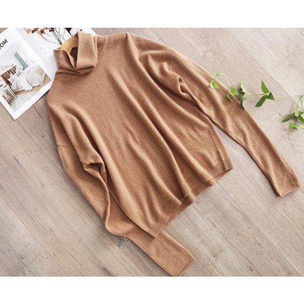 women's sweaters women 2021 autumn simple pure color wild round high neck cashmere long-sleeved knitted sweater, White;black
women's sweaters women 2021 autumn simple pure color wild round high neck cashmere long-sleeved knitted sweater, White;black