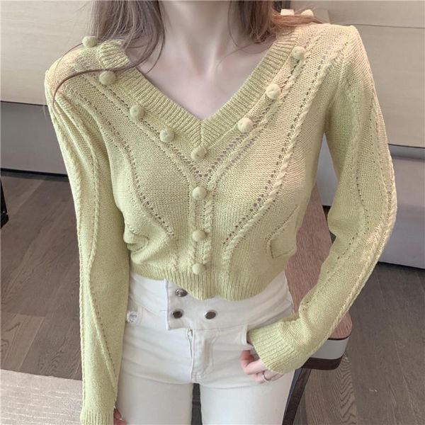 women's sweaters autumn sweater for women 2021 fashion long sleeve v neck crop casual streetwear knitted pullovers female, White;black
women's sweaters autumn sweater for women 2021 fashion long sleeve v neck crop casual streetwear knitted pullovers female, White;black