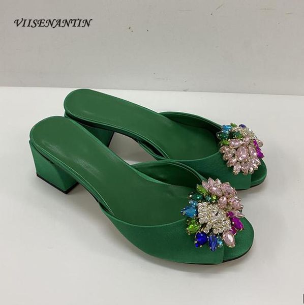 slippers silk open toe colorful crystal flower square heel temperament rhinestone thick high sandals and, Black
slippers silk open toe colorful crystal flower square heel temperament rhinestone thick high sandals and, Black