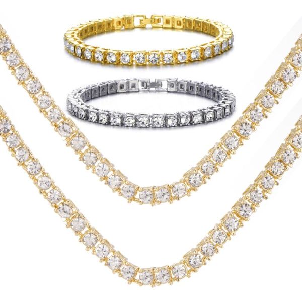 chains 4mm fashion 1 row rhinestone men's hip hop necklace rap singer tennis chain shiny women's, Silver
chains 4mm fashion 1 row rhinestone men's hip hop necklace rap singer tennis chain shiny women's, Silver