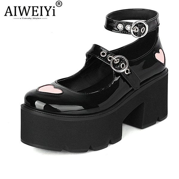 dress shoes patent leather woman platform mary jane lolita party pumps ladies cosplay, Black
dress shoes patent leather woman platform mary jane lolita party pumps ladies cosplay, Black