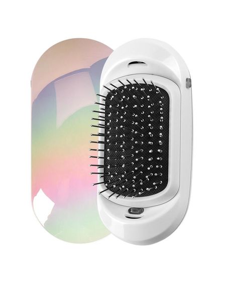 hair brushes version ionic hairbrush potable negative ions electric massage anti-static brush comb, Silver
hair brushes version ionic hairbrush potable negative ions electric massage anti-static brush comb, Silver