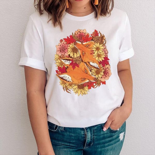 graphic fashion cartoon clothing womens t shirts fox face funny animal clothes tees print female shirt, White
graphic fashion cartoon clothing womens t shirts fox face funny animal clothes tees print female shirt, White
