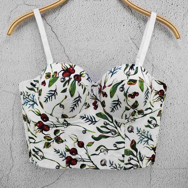 leaf printed cotton camisole spring summer 3d cup beach short suspender vest slim women's 210525, White
leaf printed cotton camisole spring summer 3d cup beach short suspender vest slim women's 210525, White
