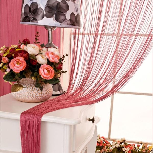 blinds string curtain with bead sequin spangle fringe panel door divider burgundy