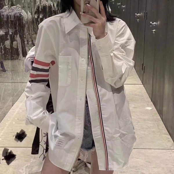 women's blouses & shirts luxury tb shirt men zipper fashion causal long sleeves stripe white blouse oxford cotton korean design uyf7
women's blouses & shirts luxury tb shirt men zipper fashion causal long sleeves stripe white blouse oxford cotton korean design uyf7