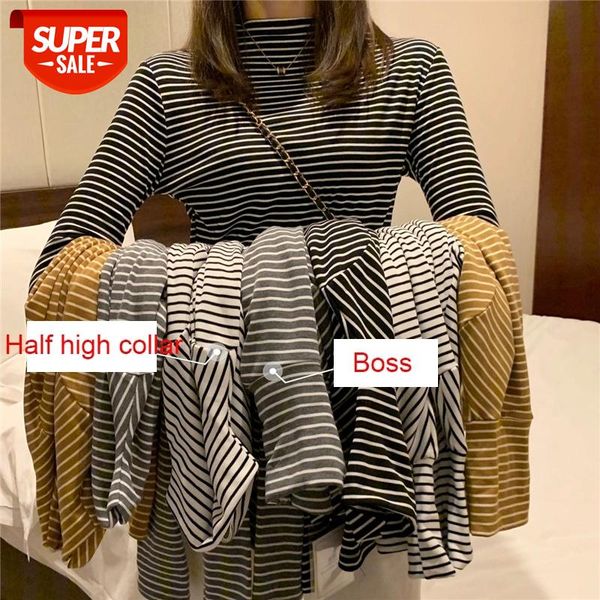 Turtleneck Rainbow Stripe Women Autumn Winter T-Shirt Minimalist Short Sleeve Women clothes Vogue Tops Tee Shirt Couple Clothes #HO8W, White
Turtleneck Rainbow Stripe Women Autumn Winter T-Shirt Minimalist Short Sleeve Women clothes Vogue Tops Tee Shirt Couple Clothes #HO8W, White