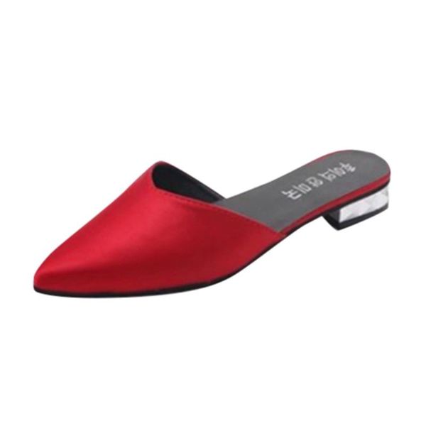 slippers sagace women solid pointed toe 2021 women's fashion casual silk outdoor square heel shoes, Black
slippers sagace women solid pointed toe 2021 women's fashion casual silk outdoor square heel shoes, Black