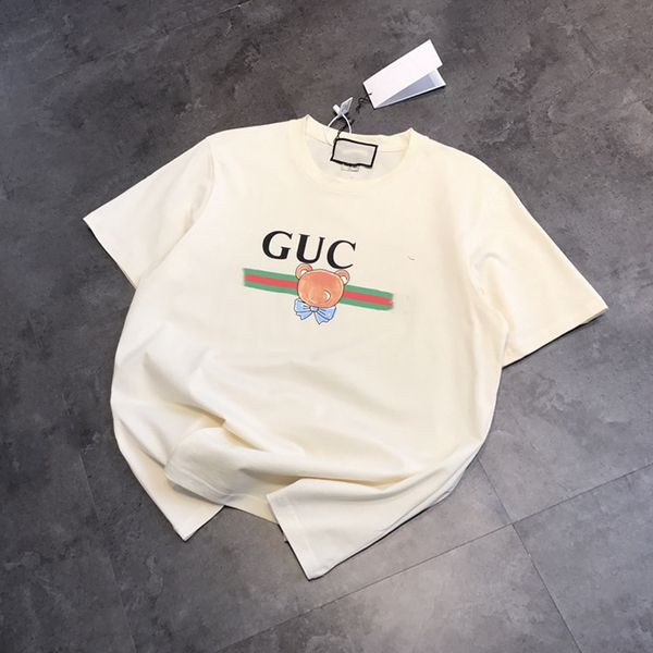 () summer new tide brand gujia teddy bear men's and women's t-shirt couple's short sleeve 07099, White
() summer new tide brand gujia teddy bear men's and women's t-shirt couple's short sleeve 07099, White