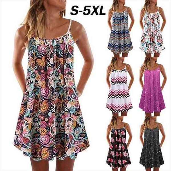 short printed pleated women dress large swing loose sling summer temperament robe femme, Black;gray
short printed pleated women dress large swing loose sling summer temperament robe femme, Black;gray