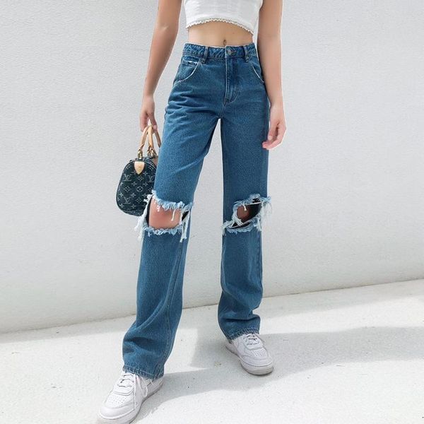 women's jeans ripped straight women fashion baggy vintage high waist retro boyfriends mom y2k denim casual streetwear 2021 female, Blue
women's jeans ripped straight women fashion baggy vintage high waist retro boyfriends mom y2k denim casual streetwear 2021 female, Blue