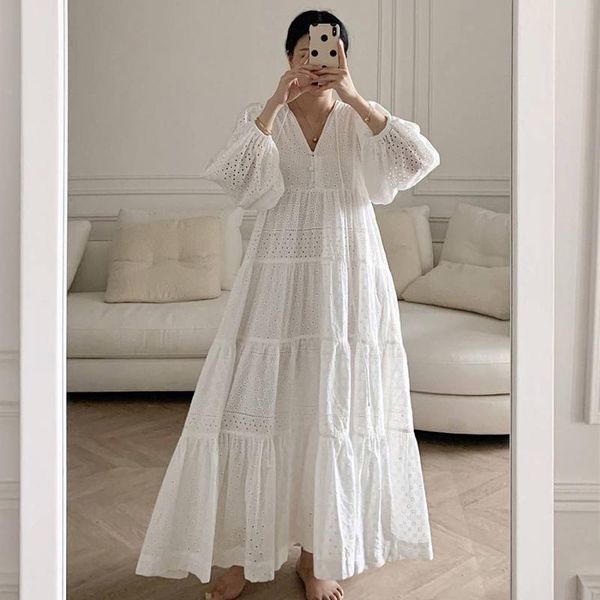 casual dresses 2021 early autumn dress designer white hollow out embroidery lantern sleeve fashion holiday long, Black;gray
casual dresses 2021 early autumn dress designer white hollow out embroidery lantern sleeve fashion holiday long, Black;gray