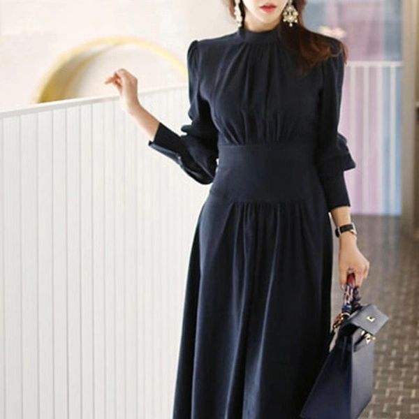 casual dresses js1460j- product of autumn and winter 2021 ol professional temperament big brand standing collar waist closing dress, Black;gray
casual dresses js1460j- product of autumn and winter 2021 ol professional temperament big brand standing collar waist closing dress, Black;gray