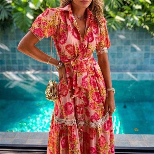 bohemian floral print long vintage womens dress v neck short sleeve maxi summer turn casual beach party dresses, Black;gray
bohemian floral print long vintage womens dress v neck short sleeve maxi summer turn casual beach party dresses, Black;gray