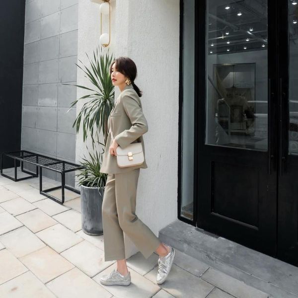 women's suits & blazers women suit 2 piece sets casual blazer high waist pant office lady notched jacket set, White;black
women's suits & blazers women suit 2 piece sets casual blazer high waist pant office lady notched jacket set, White;black