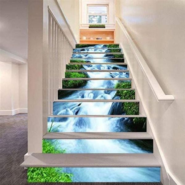 wall stickers 6 pcs 3d stair sticker waterproof self adhesive waterfall pattern floor decal wallpaper home decor decoration
wall stickers 6 pcs 3d stair sticker waterproof self adhesive waterfall pattern floor decal wallpaper home decor decoration