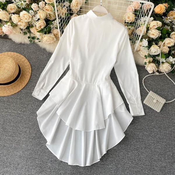 women's blouses & shirts women autumn blouse irregular ruffled dovetail turn-down collar shirt fashion all-match long-sleeved female d, White
women's blouses & shirts women autumn blouse irregular ruffled dovetail turn-down collar shirt fashion all-match long-sleeved female d, White