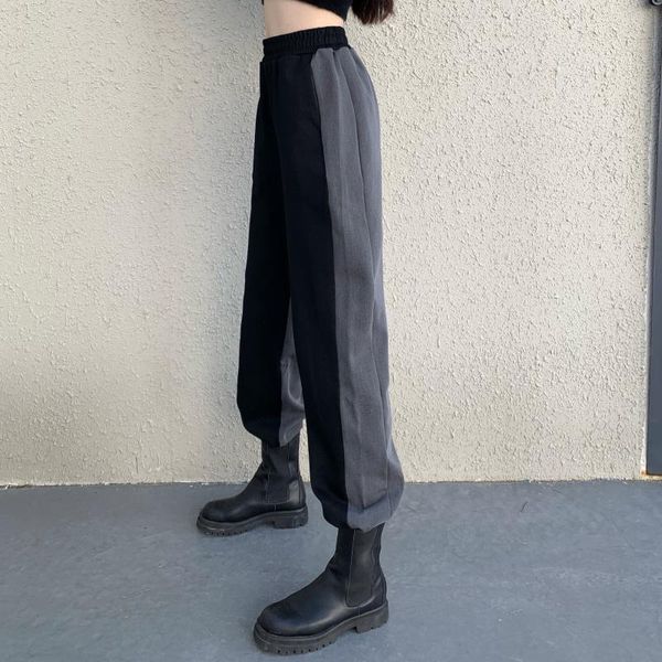 wide leg pants women trousers high waist streetwear korean casual pant vintage black gray patchwork female cargo women's & capris, Black;white
wide leg pants women trousers high waist streetwear korean casual pant vintage black gray patchwork female cargo women's & capris, Black;white